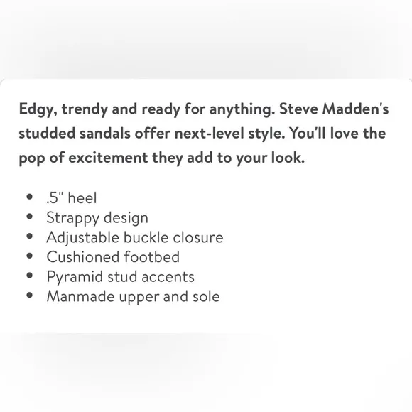 Steve Madden Studded Strappy Traveler Sandals