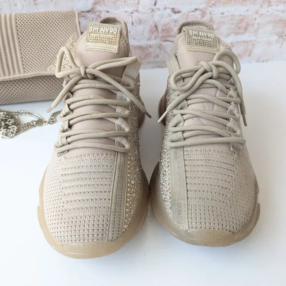Steve Madden Tan Retro-Inspired Sneakers   Crossbody Bag