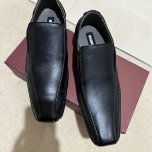 Steve Madden TRACE Mens 10.5 Leather Slip On Loafers Dress Shoes NICE