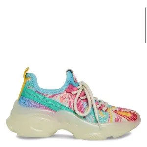 Steve MaddenGirls' JMaxima Swirl Multi Detail Chunky Sneakers (Youth)
