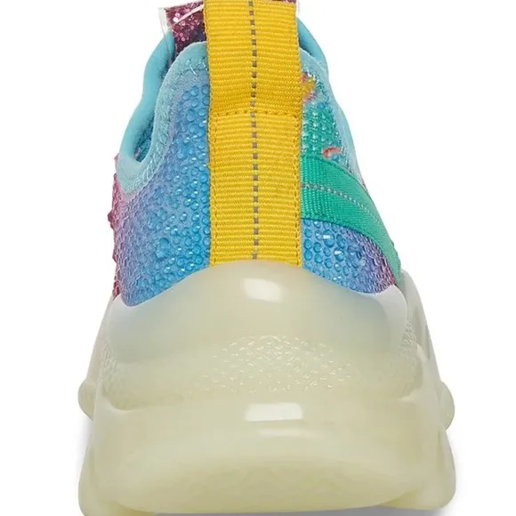 Steve MaddenGirls' JMaxima Swirl Multi Detail Chunky Sneakers (Youth)