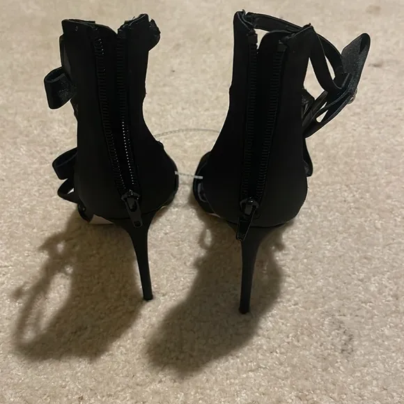 Steve MaddenSinclair Satin Rhinestone Embellished Strappy Dress Sandals