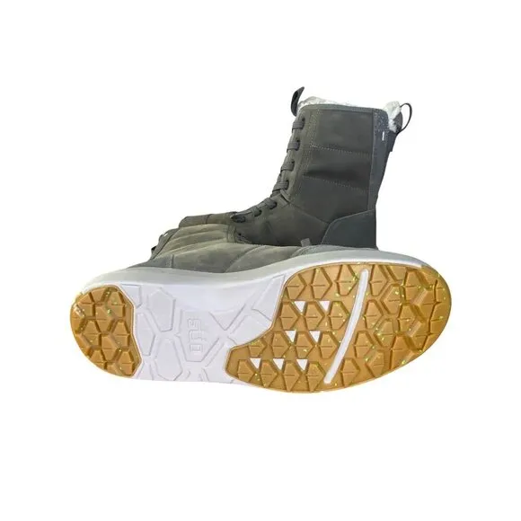 Stio Colter Waterproof Tall Insulated Boots Mens Size 8 Castle Rock Grey suede
