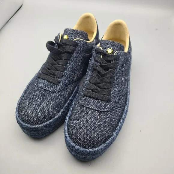 Stuart Weitzman Daryl Platform Espadrille Canvas Sneakers Indigo sz 8.5 new
