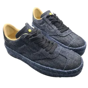 Stuart Weitzman Daryl Platform Espadrille Canvas Sneakers Indigo sz 8.5 new