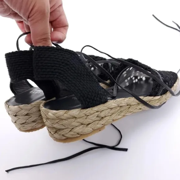 Stuart Weitzman Espadrilles Patterned Eyelet 7M
