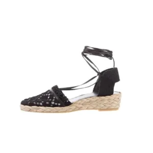 Stuart Weitzman Espadrilles Patterned Eyelet 7M