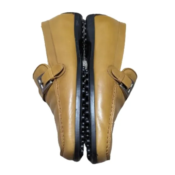 Stuart Weitzman Leather Driving Moccasin Loafers 5 1/2B