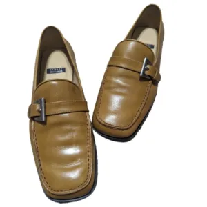 Stuart Weitzman Leather Driving Moccasin Loafers 5 1/2B