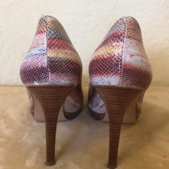 Stuart Weitzman Leather Striped Espadrilles Size 10M