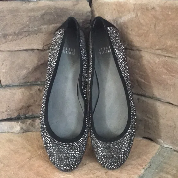 Stuart‎ Weitzman Nubead Studded ballet flats / SZ 9
