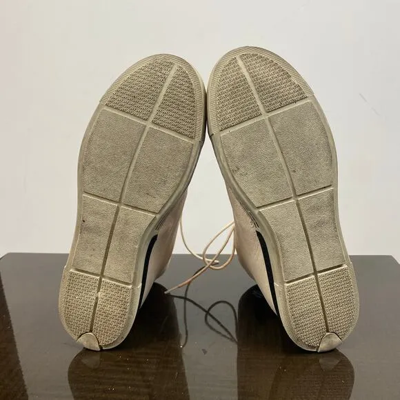 Stuart Weitzman Zipit Leather High Top Sneakers Women's 7.5M