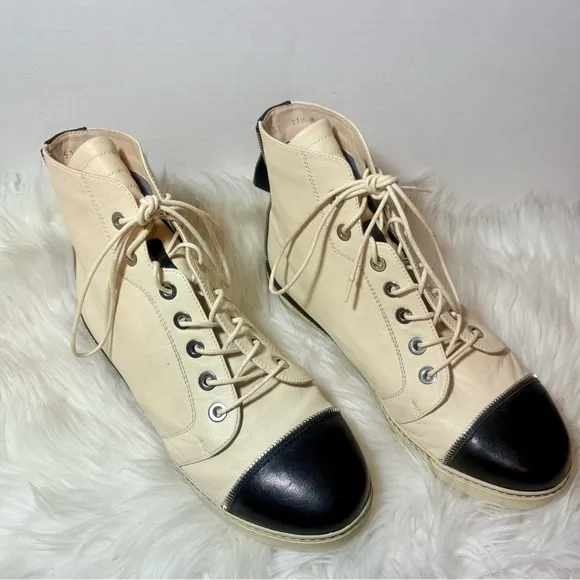 STUART WEITZMAN Zipit Leather High Top Wedge Sneakers