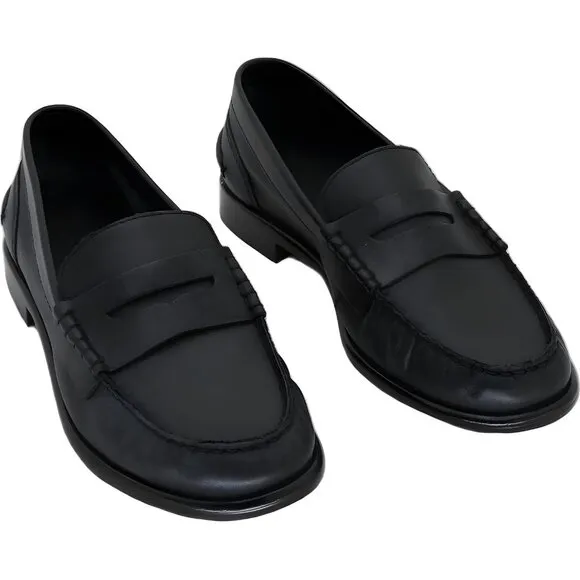 Stylish Women's Black Leather Loafers by Rag &amp; Bone EU 37.5