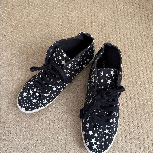 Superga Black Star High-Top Sneakers