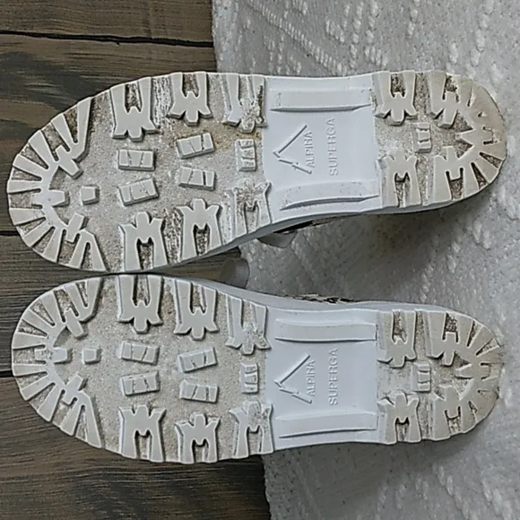 Superga High top snake print sneakers size 6.5
