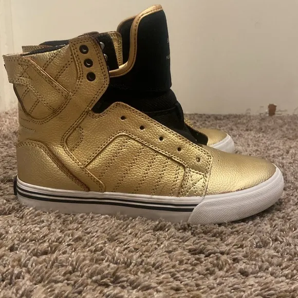 Supra Black High-Top Sneakers for Kids