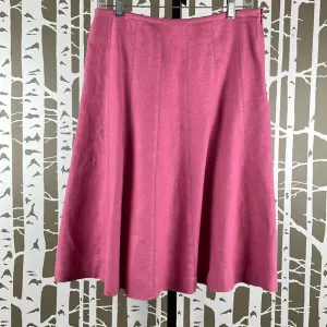 Talbots Pure Irish Linen A-Line Midi Skirt Bubblegum Pink 6