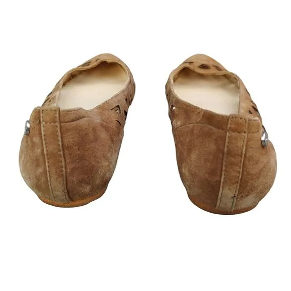 Tan Suede Calvin Klein Flats sz 8.5