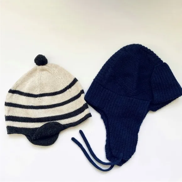 Tane organics knit hats with ear muffs bundle