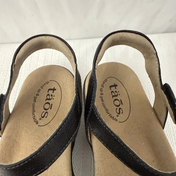 Taos Sandals Women’s Size 6 Knotty Open Toe Floral Ankle Strap Flat