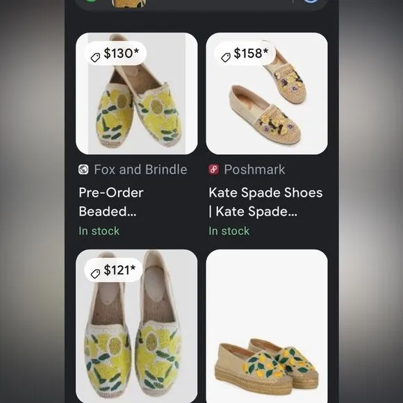 Tatina Women’s Beaded Espadrilles size 7 yellow/white Retails $120