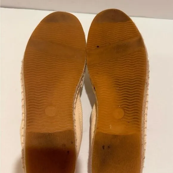 Tatina Women’s Beaded Espadrilles size 7 yellow/white Retails $120