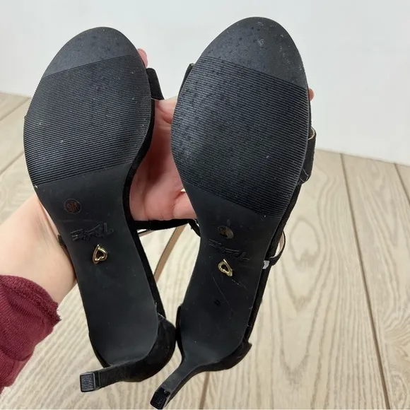 Thalia Sodi Women's Darria Strappy Sandals 9M Black $60