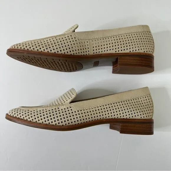 The Flexx leather Loafers with an openwork pattern beige