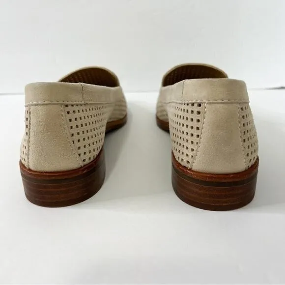 The Flexx leather Loafers with an openwork pattern beige