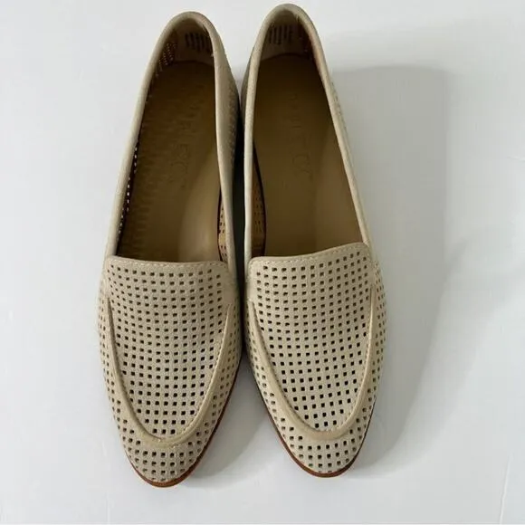 The Flexx leather Loafers with an openwork pattern beige