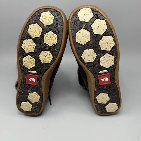 The North Face Alana Mid Knit Cuff Suede Winter Boots Size 7 Insulated