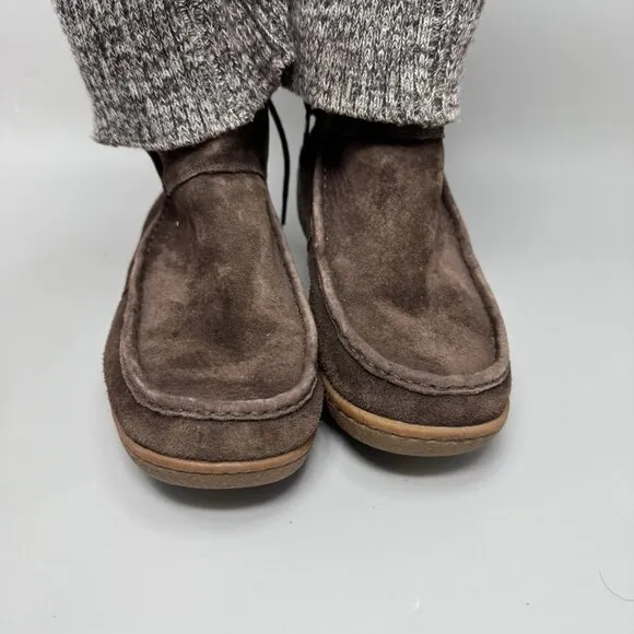 The North Face Alana Mid Knit Cuff Suede Winter Boots Size 7 Insulated
