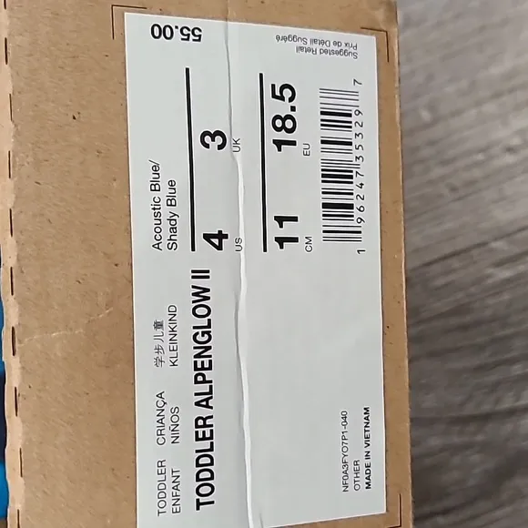 The North Face Blue and Black Rain &amp; Snow Boots