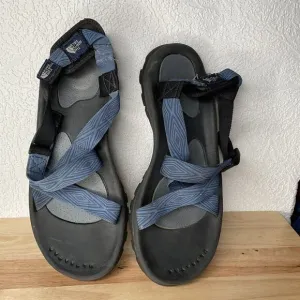 The North Face Hydro Track Men's Blue Trekking Water Strappy Sandals Size 13