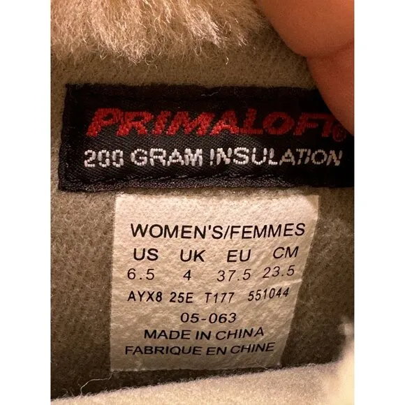 The North Face Primaloft Womens White Winter Snow Boots Size 6.5