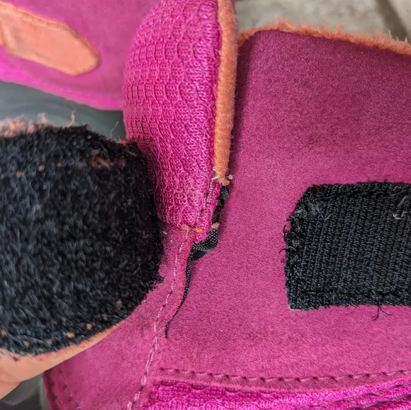 The North Face Winter insulated Boots for Toddlers. Size 8. Black, pink, orange