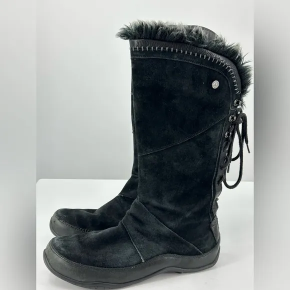 The North Face Womens Winter Boots Janey Black Size 11 Tall Mid Calf Primaloft