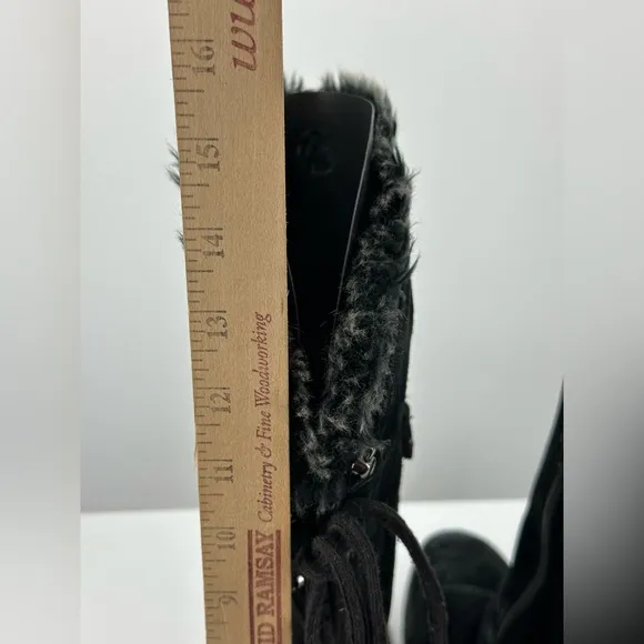 The North Face Womens Winter Boots Janey Black Size 11 Tall Mid Calf Primaloft