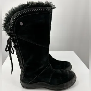 The North Face Womens Winter Boots Janey Black Size 11 Tall Mid Calf Primaloft