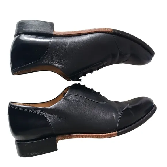 The Office of Angela Scott Mr. Evans Wingtip Black Loafers sz 11 US Retail $575