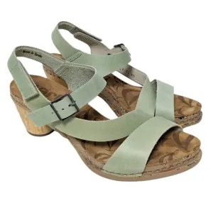 THE ART COMPANY Green Leather Strappy Sandals 41