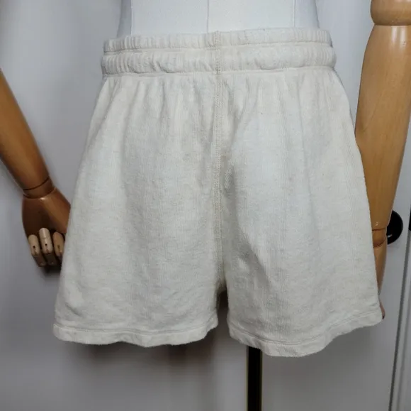 Theory Linen Blend Oatmeal Summer Shorts Size M Lightweight &amp; Chic