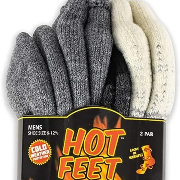 Thermal Socks for Men 2/4 Pack, Extreme Cold Boots Socks -Winter Insulated Socks