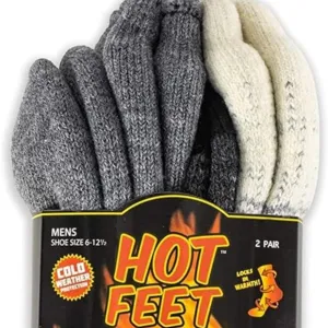 Thermal Socks for Men 2/4 Pack, Extreme Cold Boots Socks -Winter Insulated Socks