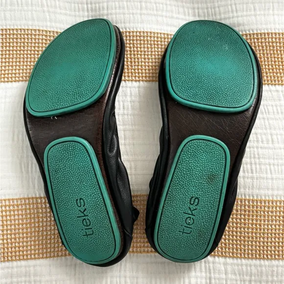 TIEKS AUTHENTIC BLACK BALLET FLATS