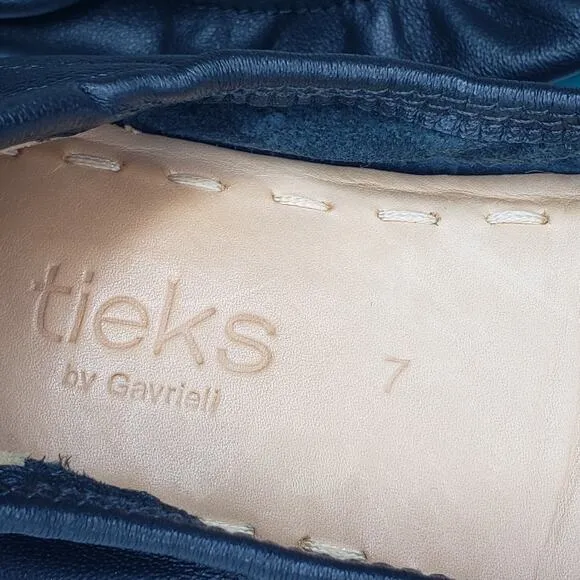 Tieks by Gavrieli Matte Black Ballet Flats Womens Size 7 Leather Foldable Shoes