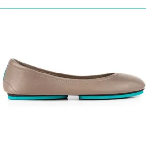 Tieks by Gavrieli Women’s Taupe Ballet Flats Full-grain Italian Leather Size 7