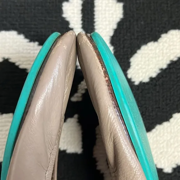 Tieks by Gavrieli Women’s Taupe Ballet Flats Full-grain Italian Leather Size 7
