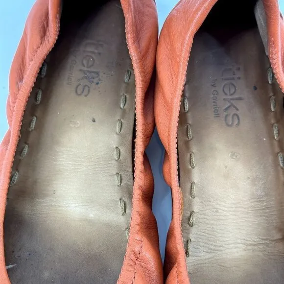 Tieks Classic Ballet Flats Poppy Orange Size 8